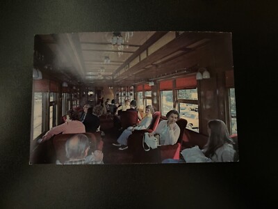 Valley Railroad, Essex, Connecticut Interior View of Pullman Parlor Car Postcard