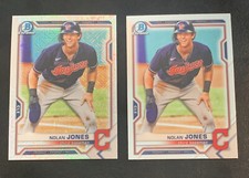 2021 Bowman Chrome Prospects NOLAN JONES #BCP35 Mojo Refractor + Base