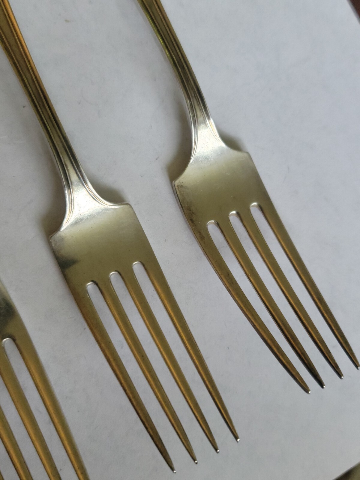 Fairfax By Durgin Sterling Silver Set of 3 Dinner Forks 7 7/8" Fork Best Price $