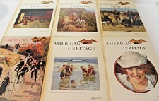 Lot 6 American Heritage History Hardback Illustrated 1975 Volume books HC