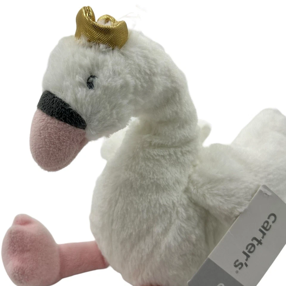 Peluche Swan Princess in Crown Baby Lovey Lake Pond Bird Carters Foto 2 de 4