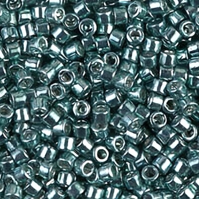 Miyuki Delica Seed Beads Size 11/0 Galvanized Peacock Blue 7.2 Gram Tube DB432