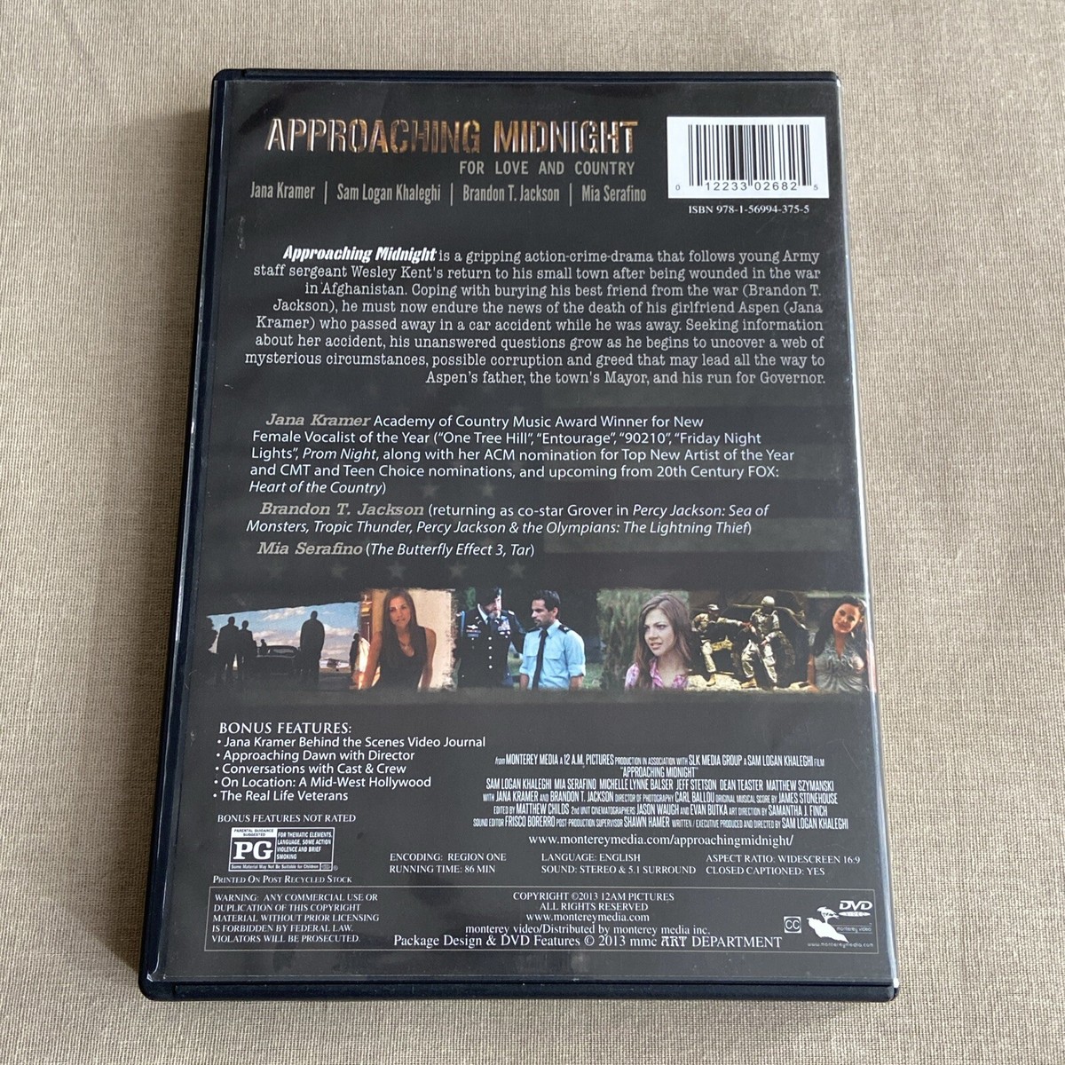 Approaching Midnight (DVD 2013) Crime War Drama Sam Logan