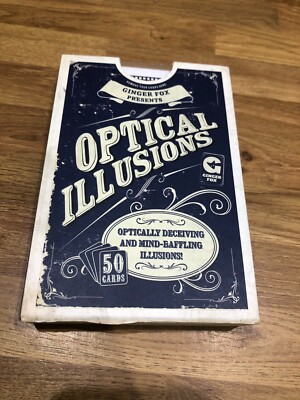OPTICAL ILLUSIONS Kit Karten GINGER FOX: 50 mind baffling optical illusions