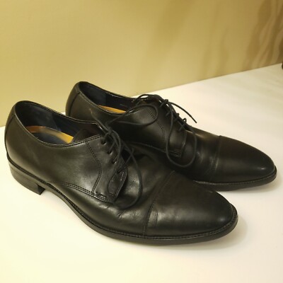 Cole Haan Shoes Men 11.5 M Black Leather Grand OS Lenox Hill 