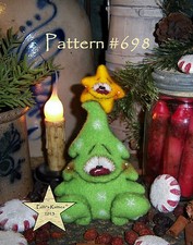 Patti's Ratties Primitive Christmas Tree Star Ornament Doll Paper Pattern 698