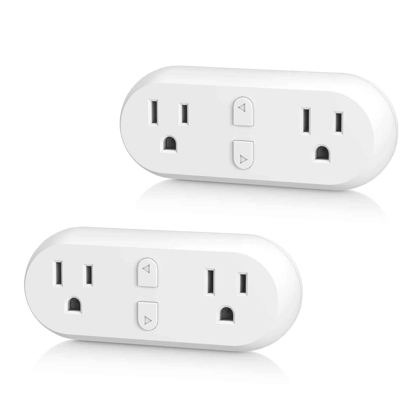Smart Plug 15A, WiFi Outlet Extender Dual Socket Plugs Works with Alexa, Goog...-image