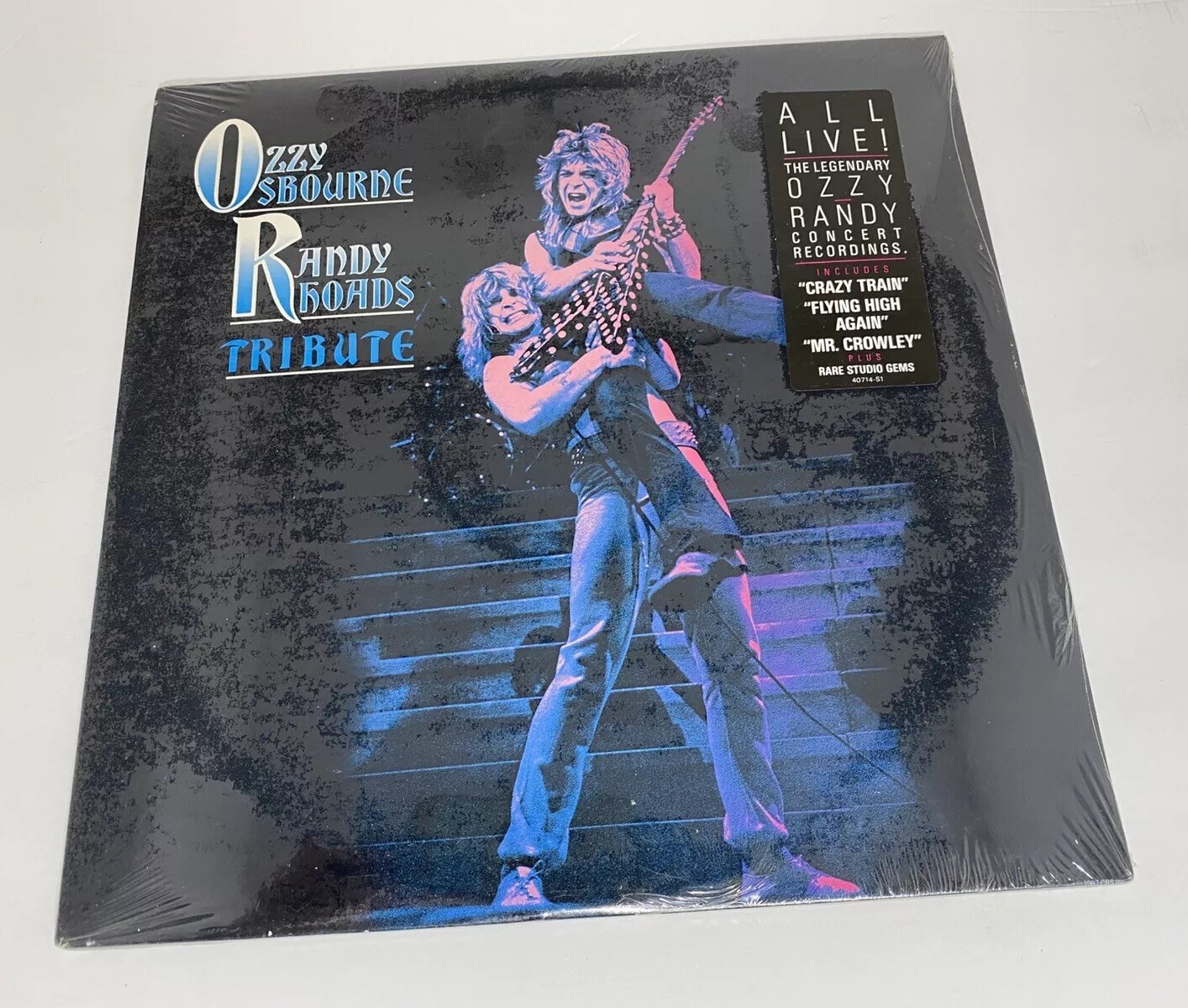 OZZY OSBOURNE RANDY RHOADS ~ TRIBUTE ~ 1987 SEALED PROMO 2LP HYPE GATEFOLD CBS