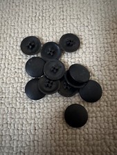 12 X Black cam covers furniture fittings Accessories 7.5 Mm