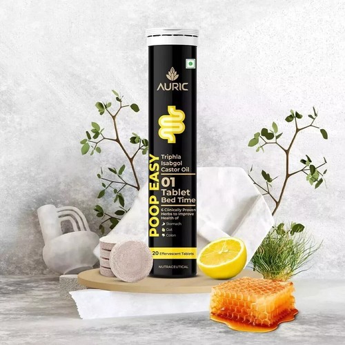 Auric Poop Easy Effervescent Tablet 20 Tablets Promoted Healthy Gut