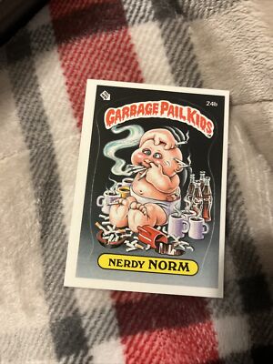 Garbage Pail Kids GPK Nerdy Norm 24b Chrome Series 1 2013 retro '80s card New