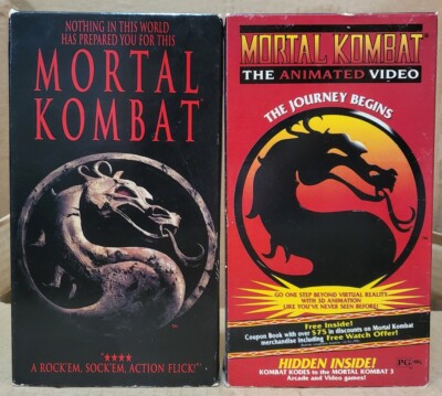 Mortal Kombat VHS Tape Movie Bundle W/ Animated Video The Journey Begins VG+