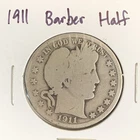 1911 S Barber Half Dollar Exact Coin Shown