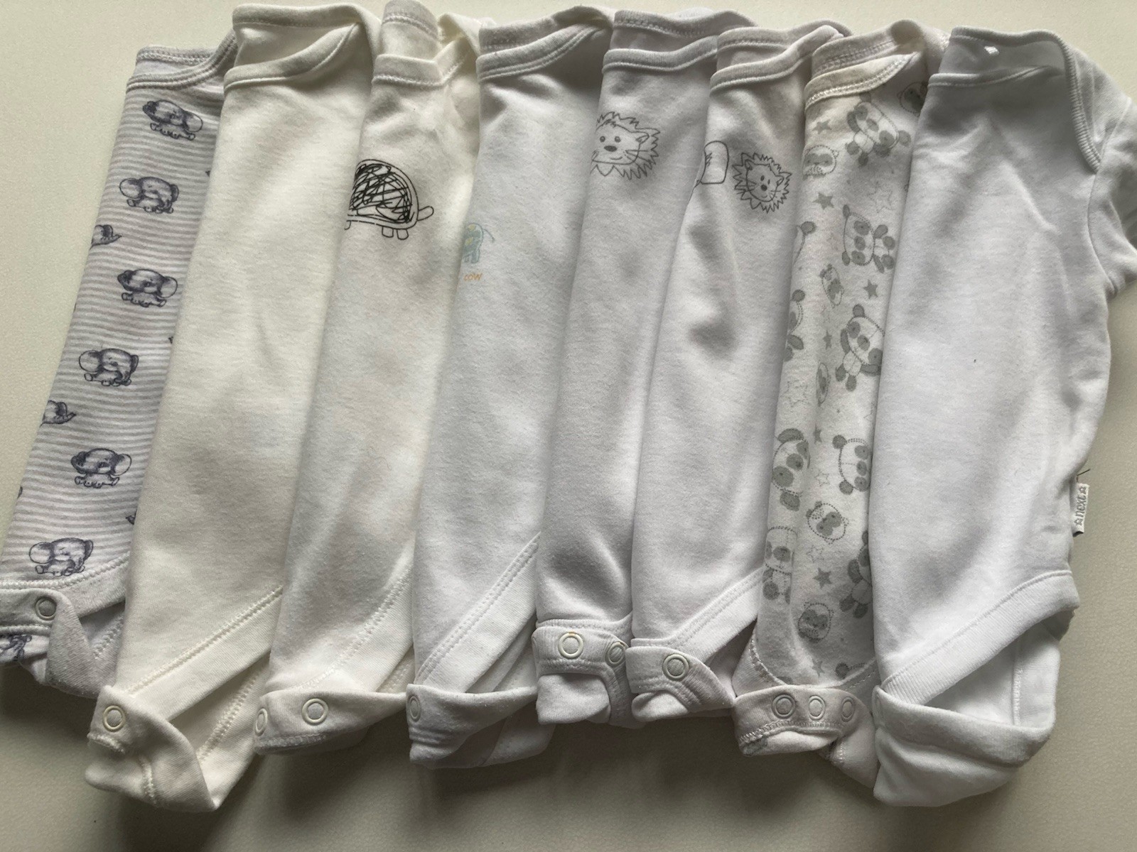 MEGA BUNDLE 🤍 Basic Unisex Vest Bundle Whites & Grey Inc Next 0-3 Months