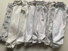 MEGA BUNDLE 🤍 Basic Unisex Vest Bundle Whites & Grey Inc Next 0-3 Months