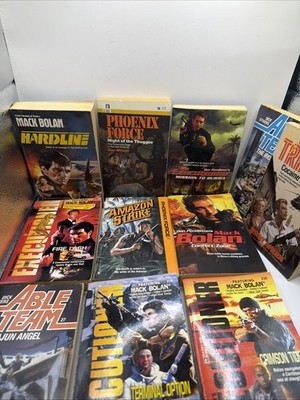 Gold Eagle Action Adventure Book Lot Mack Bolan Able Team Executioner