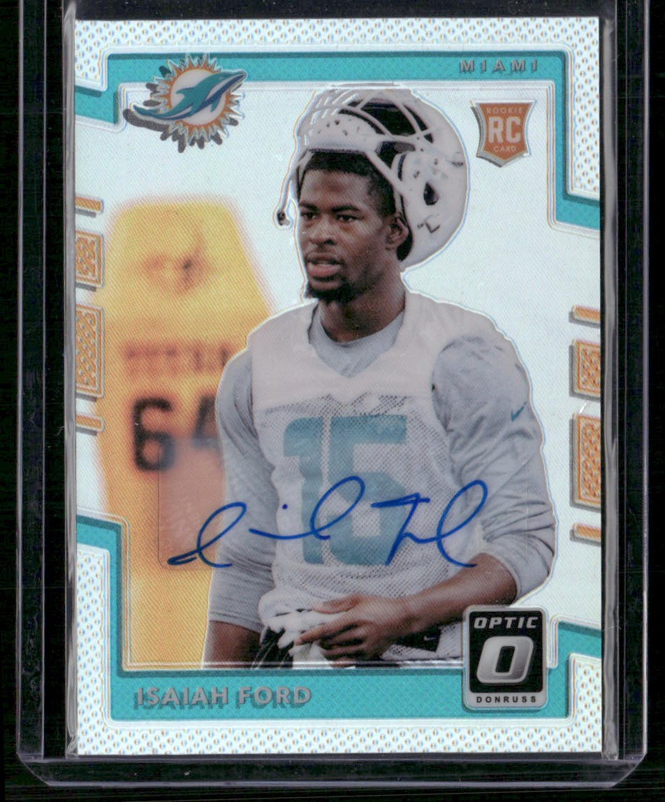 Isaiah Ford Panini Donruss Optic #137 Autograph-Holo