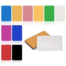 50Pcs Metal Business Cards Blank Multicolor Aluminum Laser Engraving 1/64"