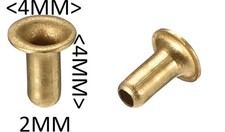 RIVET Hollow ,2x4mm Through Hole Copper Hollow Rivets Grommets 1200+Pcs