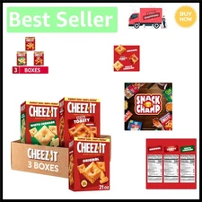Family Size Cheese Crackers Variety Pack: , White Cheddar, Extra Toasty