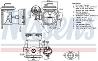 1X Nissens 98268 Agr-Ventil FüR VW