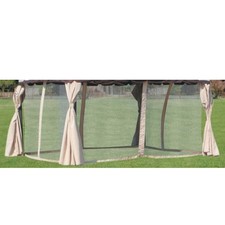 Set 4 Zanzariere Laterali Moschiera Per Gazebo Adventure Magnum 3,6x4,8