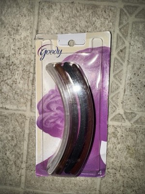 Goody Classic Clincher Comb Size Banana Clips 80 s 90 s  (4 Pack) NEW