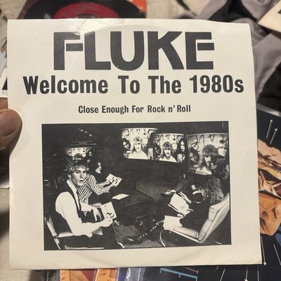 Fluke Welcome To The 1980s 7'' 45 1979 Private Cali Obscure Hard Rock Pic Sleeve