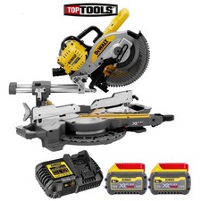DeWalt DCS727T2 54V FLEXVOLT Mitre Saw 250mm With 2 x 6Ah Batteries & Charger