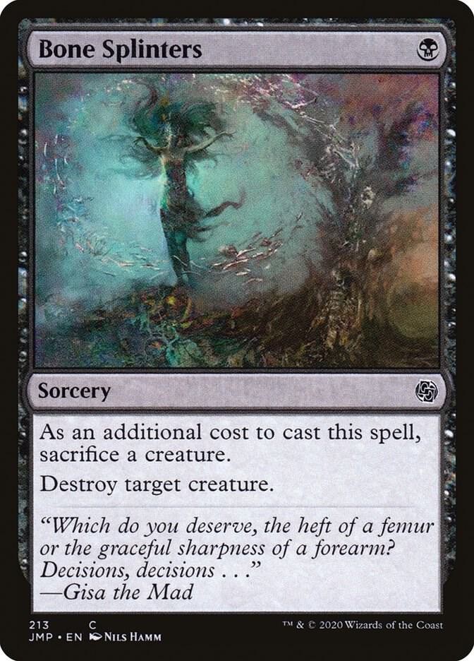 Bone Splinters 213 Common Jumpstart Magic: The Gathering Near Mint
