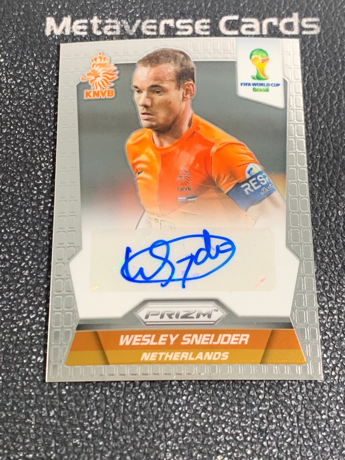 2014 Panini Prizm World Cup Signatures Auto Wesley Sneijder Netherlands