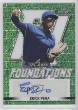 2020 Leaf Flash Foundations Green 10/25 Erick Pena #FF2-EP1 Auto 16n6