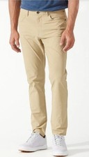 Men's Stretch Wicking Golf Pants Tommy Bahama Chip Shot 5 Pocket Sand Khaki