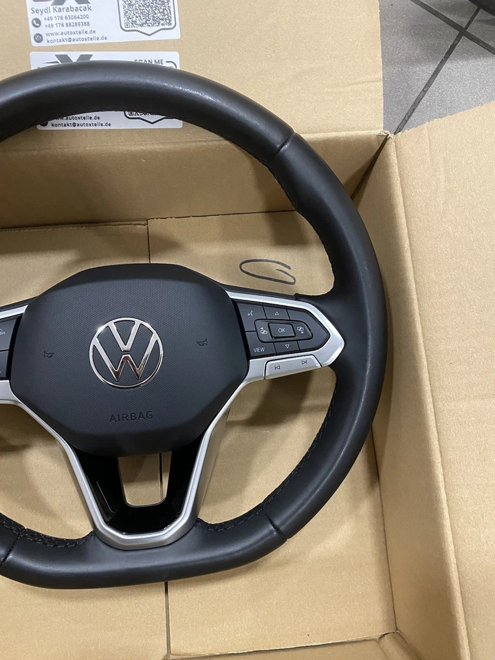 VW Golf 8 Polo Tiguan MFL Multifunktion Leder Lenkrad  - Bild 4 von 4