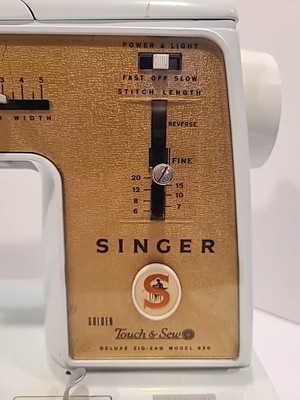 VINTAGE SINGER 620 GOLDEN TOUCH & SEW SEWING MACHINE Deluxe Zig