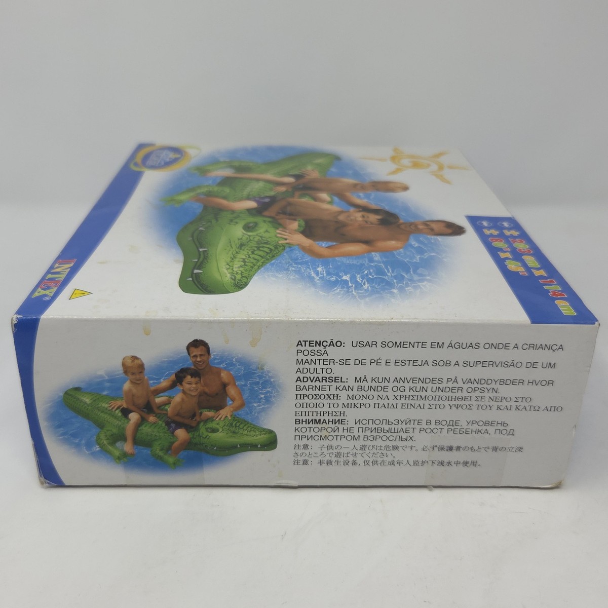 Inflatable Crocodile Ride-on by Intex #58562NP for sale