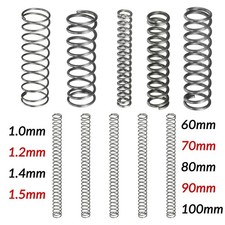 5pcs Wire Dia.1mm-1.5mm OD 5mm-26mm Small Springs Compression Spring Steel