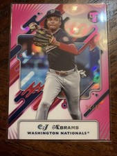 2025 Topps Pristine CJ Abrams Pink Refractor /15!! Nationals
