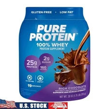100 Whey Protein Powder Rich Chocolate 25g Protein Gluten Free Fast Acting New