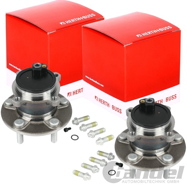 2X Herth+Buss RADLAGER-SATZ Hinten Beidseitig Passend FüR Volvo C30 C70 S40 V50-image