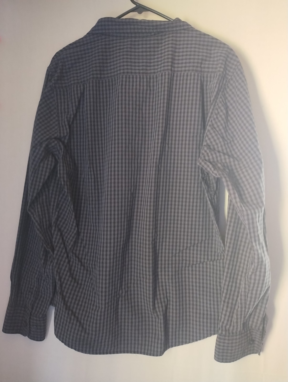 Rockport Button Down Gray Check Pattern Shirt Siz… - image 2