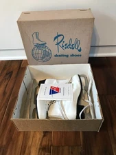 Vintage Riedell Women's Figure Skates Model 110 Slim Size 6 In Original Box