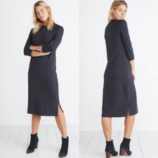 Marine Layer Rosalie Sweatshirt Dress Graphite Gray XS