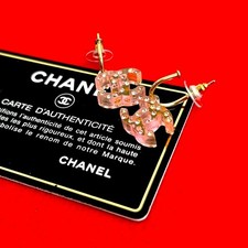 Chanel Coco Mark Earrings Women Pink One Size 622360