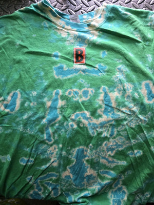 Biggby Coffee Barista Shirt XL Bleach Style Tye Dye Extra Large
