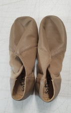 So Danca Jazz Boot Dance Shoes Sz 7L JZ45A Tan Leather Split Sole Slip On 4056