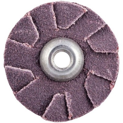 Norton 8834184151 1'' Merit AO Medium Grit Overlap Slotted Discs 120 Grit 100 pk
