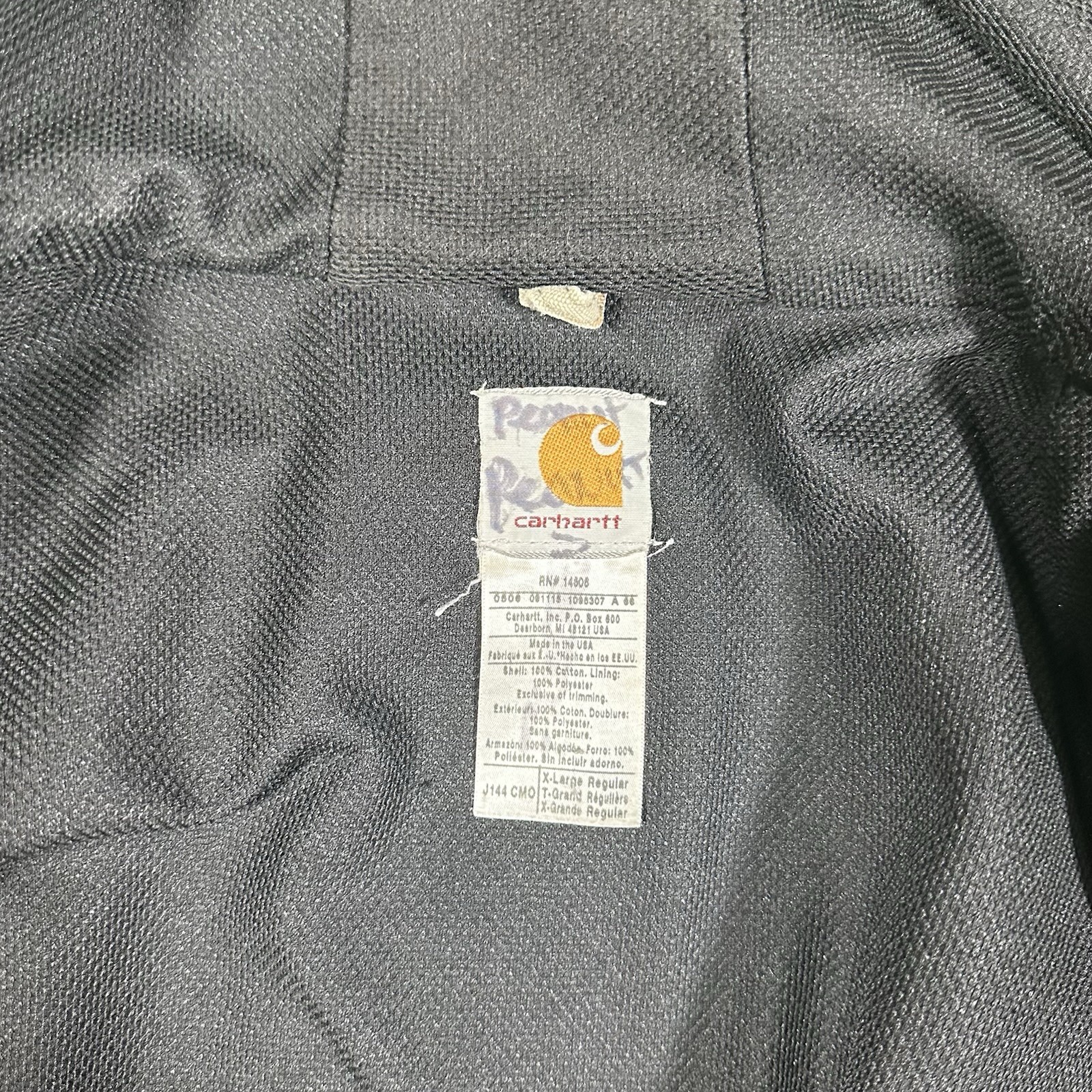 Vintage Carhartt Jacket J144 CMO Camo Realtree Hardwoods Size XL Regular No Zip image 10