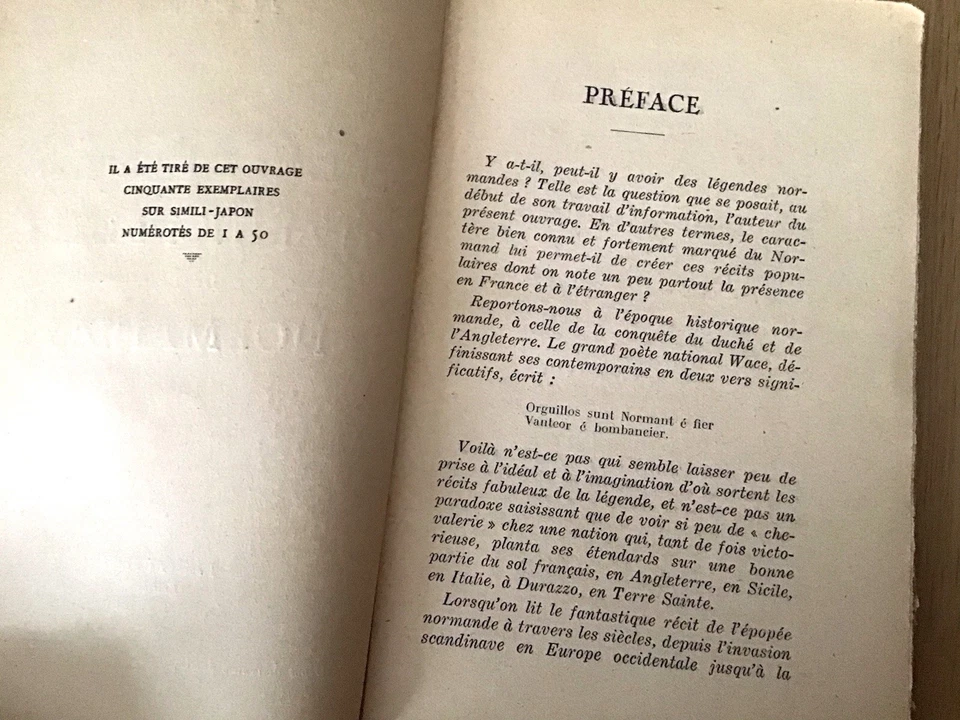 1946 LIVRE ANCIEN LÉGENDES TRADITIONNELLES DE LA NORMANDIE JP SEGUIN É.O CONTES - Photo 4/4