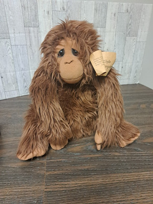 RARE Dakin Orangutan CLYDE Lou Rankin Friends Brown Stuffed Animal Monkey 16''